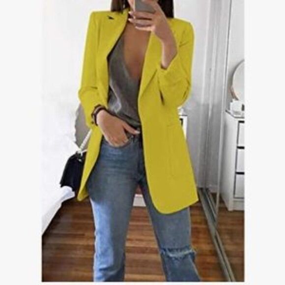 NEW Casual Open Front Cardigan Jacket - Picture 2 of 5